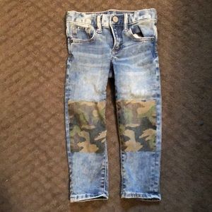 Gap Kids 3T camp knee patch Jeans. Cutest ever!